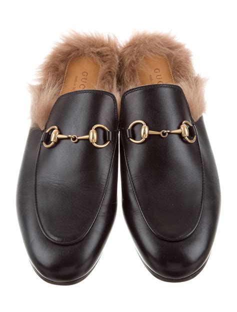 gucci slippers ladies|gucci fur slippers women's.